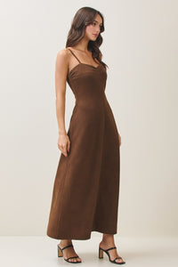 Vegan Suede Cami Dress
