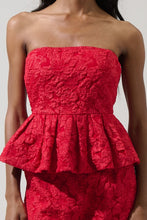 Load image into Gallery viewer, Arielle Jacquard Senny Peplum Top
