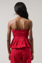 Load image into Gallery viewer, Arielle Jacquard Senny Peplum Top
