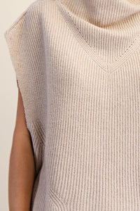 Mock Neck Oversized Sweater