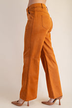 Load image into Gallery viewer, Straight Leg Suede Pants
