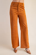 Load image into Gallery viewer, Straight Leg Suede Pants
