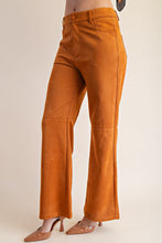 Load image into Gallery viewer, Straight Leg Suede Pants
