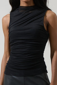 Odilia Ruched Sleeveless Blouse