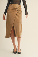 Load image into Gallery viewer, Knot Detail Asymmetric Wrap Skirt
