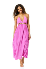 Load image into Gallery viewer, Women's Gardenia V Neck Jewel Maxi Dress With Spaghetti Straps Cover Up
