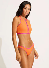 Load image into Gallery viewer, Beach Bound Zip Front Tank Bikini Top
