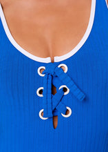 Load image into Gallery viewer, Solid &amp; Striped Sia One Piece Ribbed Olympian Blue
