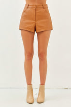 Load image into Gallery viewer, Weave Vegan Leather Shorts With Pockets
