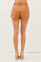 Load image into Gallery viewer, Weave Vegan Leather Shorts With Pockets
