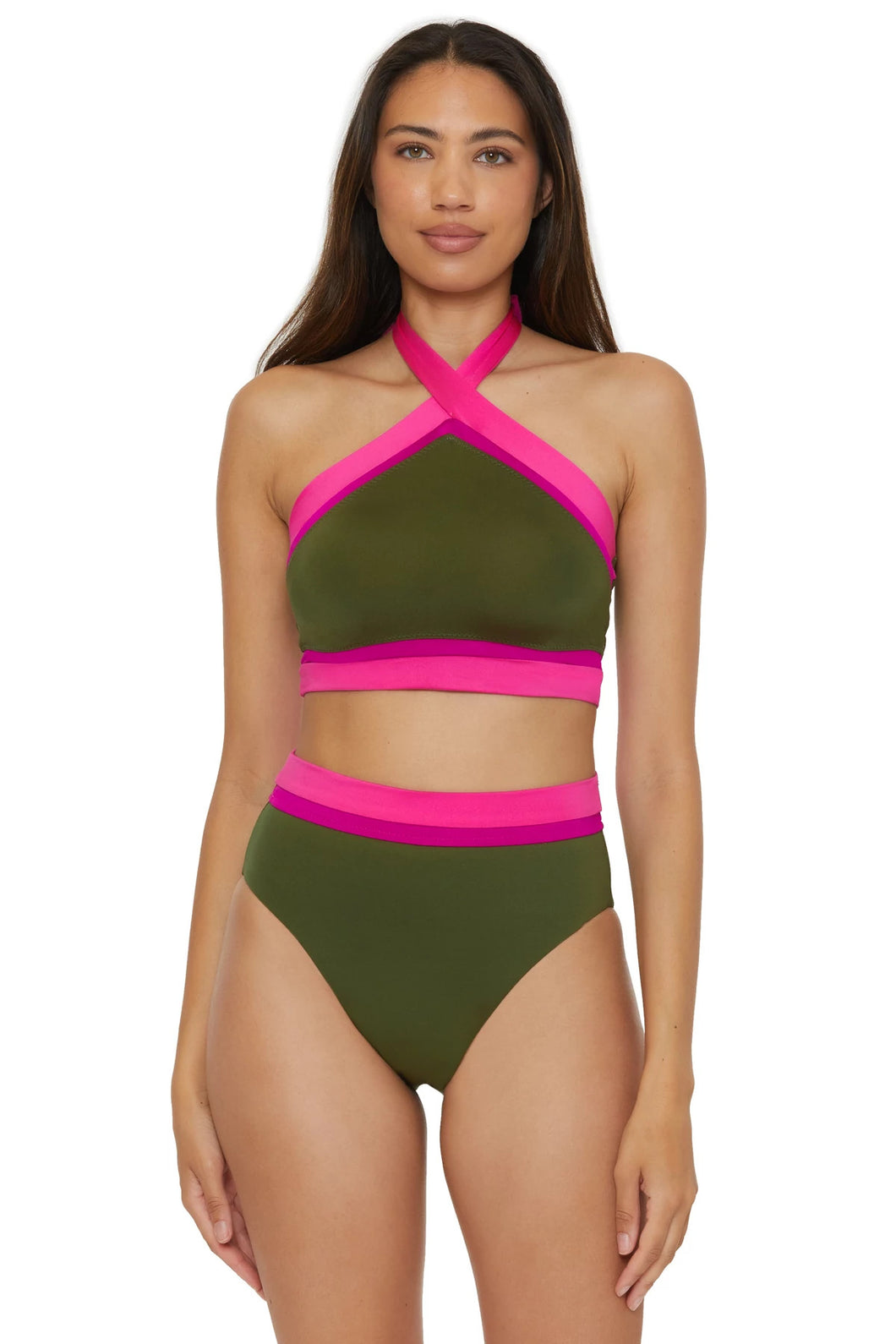 Monaco High Neck Bikini Top