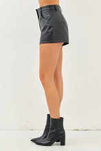 Load image into Gallery viewer, Weave Vegan Leather Shorts With Pockets
