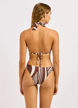 Load image into Gallery viewer, Coastline Multi Fit Longline Triangle Bikini Top
