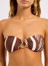 Load image into Gallery viewer, Coastline Ring Front Bandeau Bikini Top

