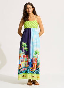 Cuba Maxi Dress - Turquoise