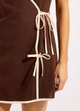 Load image into Gallery viewer, Beach Edit Bind Mini Wrap Dress
