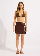 Load image into Gallery viewer, Beach Edit Bind Mini Wrap Skirt
