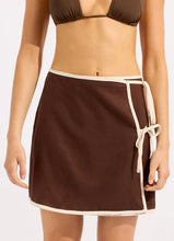 Load image into Gallery viewer, Beach Edit Bind Mini Wrap Skirt
