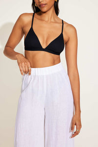 Tallows Linen Wide Leg Pant - White EcoLinen
