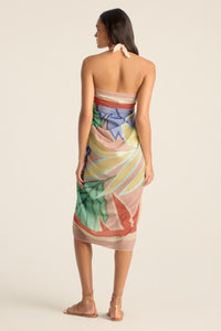Samara Sarong - Retro Jungle Cotton Cupro