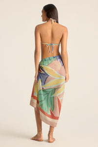 Samara Sarong - Retro Jungle Cotton Cupro