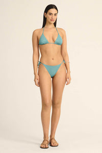 Gia Triangle Top - Aqua Metallic