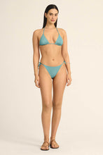 Load image into Gallery viewer, Elle Tie Side Bottom - Aqua Metallic
