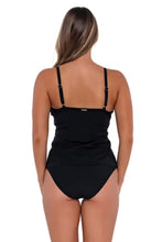 Load image into Gallery viewer, Sunsets Black Forever Tankini Top
