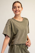 Load image into Gallery viewer, Rae Mode Mineral Washed Terry Butter Cropped Tee

