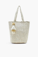 Load image into Gallery viewer, Natural Beauty Upcyled Hand Woven Tote
