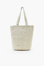 Load image into Gallery viewer, Natural Beauty Upcyled Hand Woven Tote

