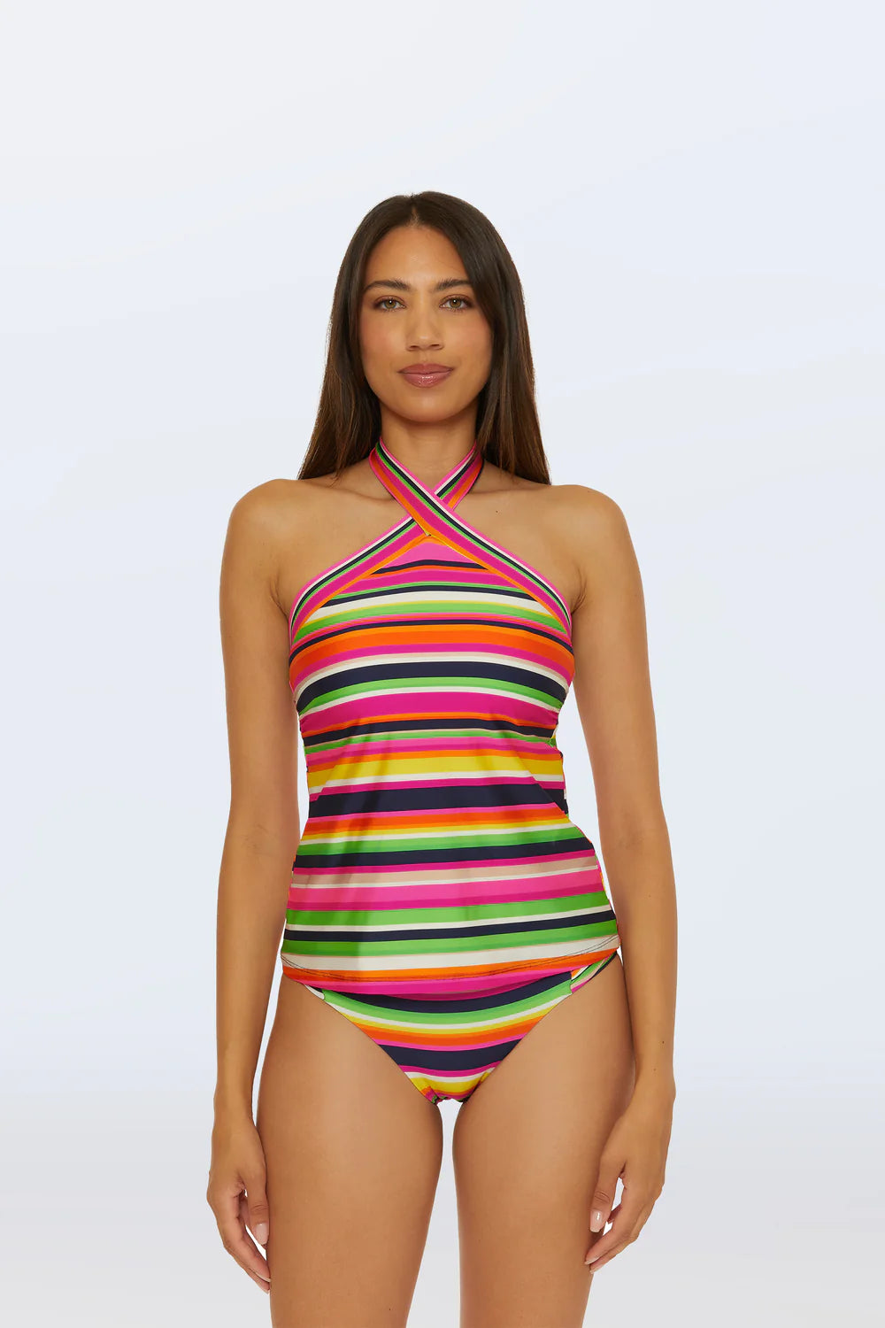 Reversible Tankini Swim Top - Splash Stripe