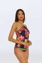 Load image into Gallery viewer, Reversible Tankini Swim Top - Splash Stripe
