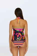 Load image into Gallery viewer, Reversible Tankini Swim Top - Splash Stripe
