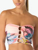 Carmen Marc Valvo Bandeau Draped Bikini Top