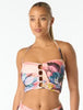 Carmen Marc Valvo Bandeau Draped Bikini Top
