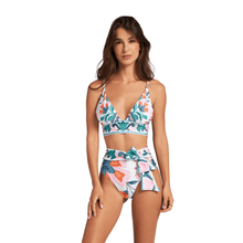 Load image into Gallery viewer, Burst Floral OTS Branded Bra Top
