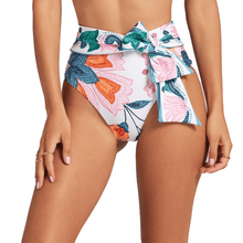 Load image into Gallery viewer, Burst Floral High Waisted Bottom With Belt Mod
