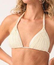 Load image into Gallery viewer, Cream Mila Triangle Top
