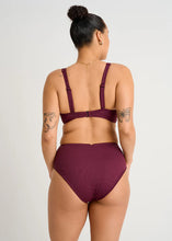 Load image into Gallery viewer, Textured Draped Full Cup Crop Top
