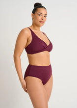 Load image into Gallery viewer, Textured Draped Full Cup Crop Top
