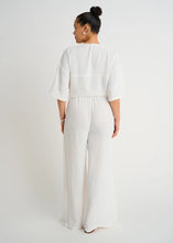 Load image into Gallery viewer, Front Tie Button Cover Up Blouse
