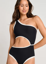 Load image into Gallery viewer, Rib One Shoulder One Piece with Cutout

