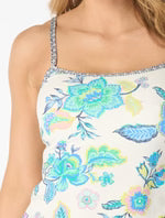 Load image into Gallery viewer, Beach House Lexi Fitted Underwire Textured Tankini Top
