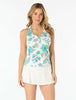 Beach House Nina Ruffled Trim Textured Tankini Top