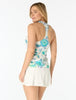 Beach House Nina Ruffled Trim Textured Tankini Top
