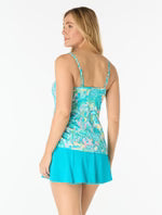 Load image into Gallery viewer, Beach House Bridget Textured Shirred Side Underwire Tankini Top
