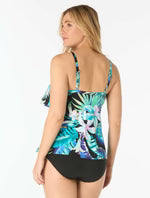Load image into Gallery viewer, Beach House Jane Ruffle Tiered Tankini Top
