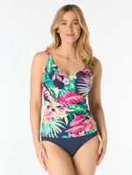 Load image into Gallery viewer, Beach House Lola Wrap Underwire Tankini Top
