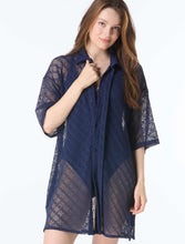 Load image into Gallery viewer, Harper Button Up Cover Up Shirt
